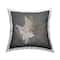 Stupell Industries Rustic Forest Fern Arrangement over Grey Throw Pillow 18" x 18"